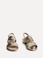 Linzi Gold Reeva Woven Front Slingback Flat Sandals - Image 3 of 4