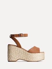 Linzi Brown Pacific Woven Espedrille Wedges - Image 2 of 5