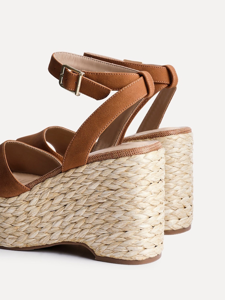 Linzi Brown Pacific Woven Espedrille Wedges - Image 5 of 5