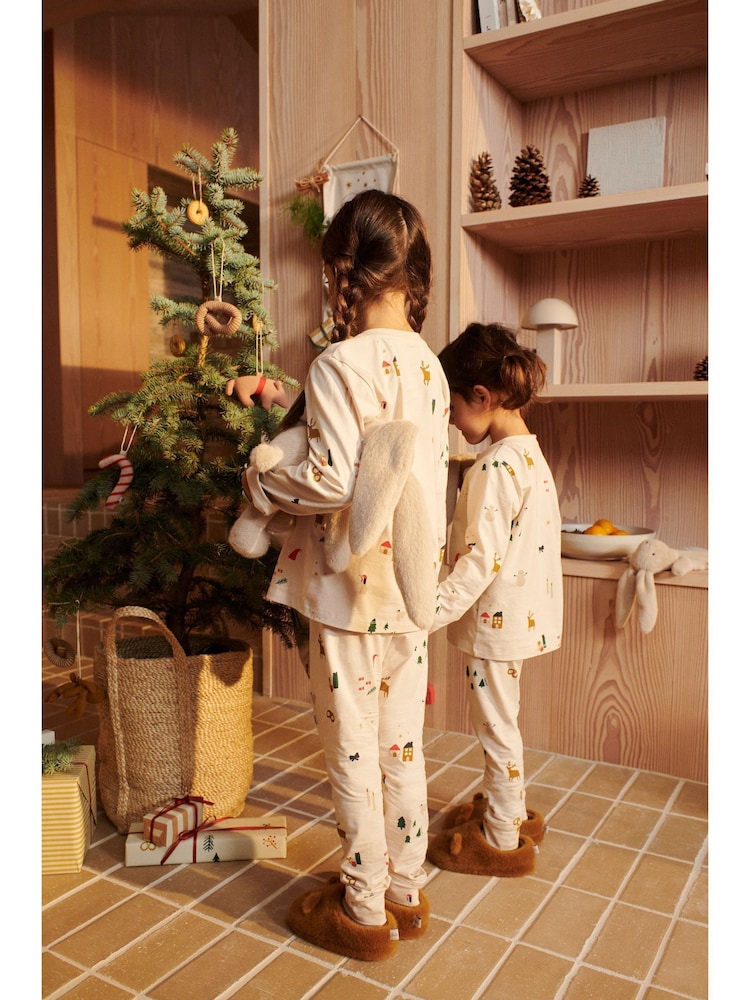 Liewood Aviaja Christmas Reindeer Brown Slippers - Image 2 of 8