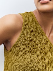 Olivgrün - Texture One Shoulder Top - Image 5 of 5