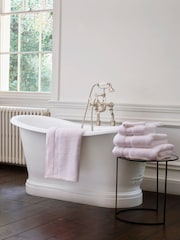 Jasper Conran London Pink Zero Twist Lightweight Soft Fast Drying 100% Cotton Towel - Image 3 of 5
