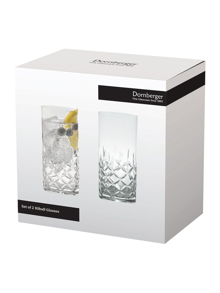 The DRH Collection Set of 2 Dorchester Hiball Tumblers Fully High Ball Cut - Изображение 3 из 3