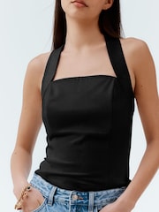 Black Halter Neck Top - Image 2 of 6