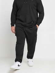 BadRhino Big & Tall Black Cargo Joggers 2 Packs - Image 4 of 7