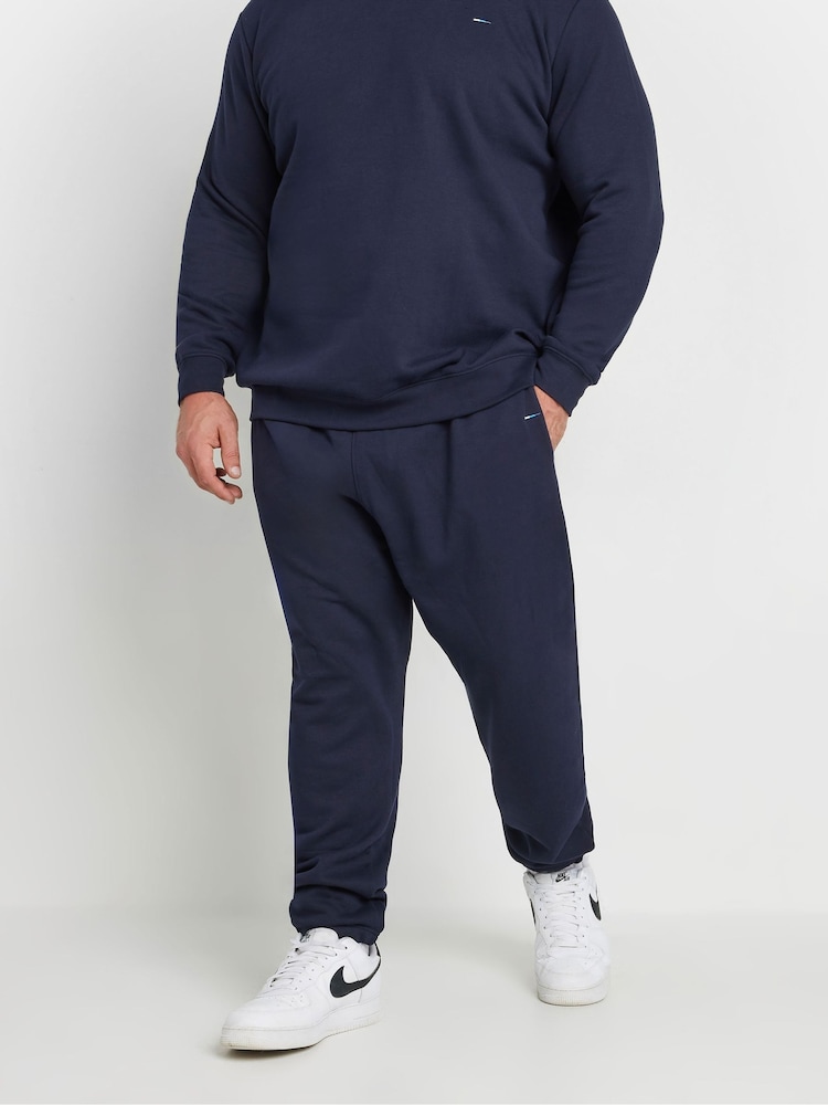 BadRhino Big & Tall Blue Jersey Core Joggers 2 Pack - Image 1 of 5