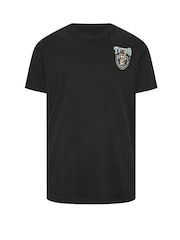 BadRhino Big & Tall Black 100% Cotton Tattoo Fest Graphic Print T-Shirt - Image 3 of 4