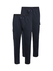 BadRhino Big & Tall Blue Cargo Joggers 2 Packs - Image 4 of 5