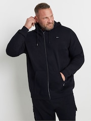 BadRhino Big & Tall Navy Blue Black Zip Up Hoodies 2 Pack - Image 2 of 6