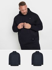 BadRhino Big & Tall Blue Hoodies 2 Pack - Image 1 of 5