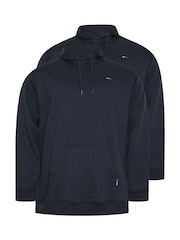 BadRhino Big & Tall Blue Hoodies 2 Pack - Image 3 of 5