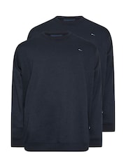 BadRhino Big & Tall Blue Sweatshirts 2 Pack - Image 4 of 6