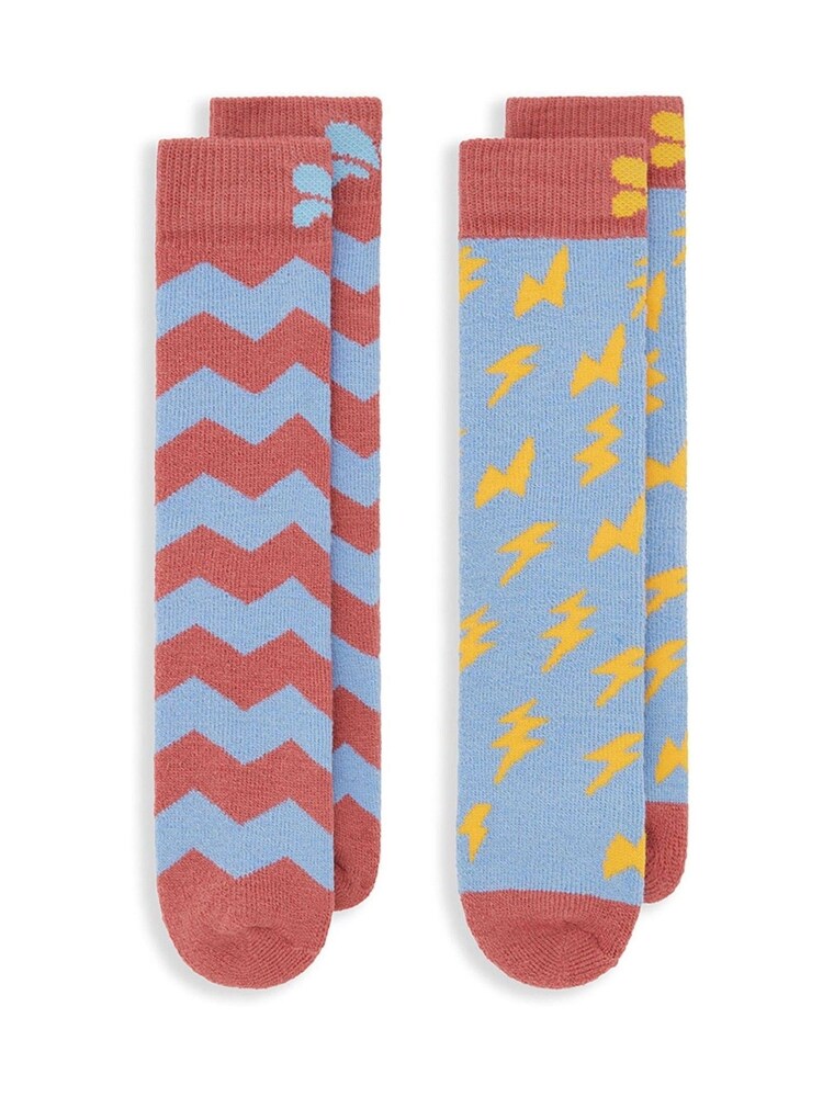 Muddy Puddles Blue Merino Mix Twin Pack Socks - Image 1 of 1
