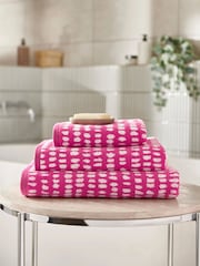 Copenhagen Home Pink Cotton Arri Towel - Image 1 of 5