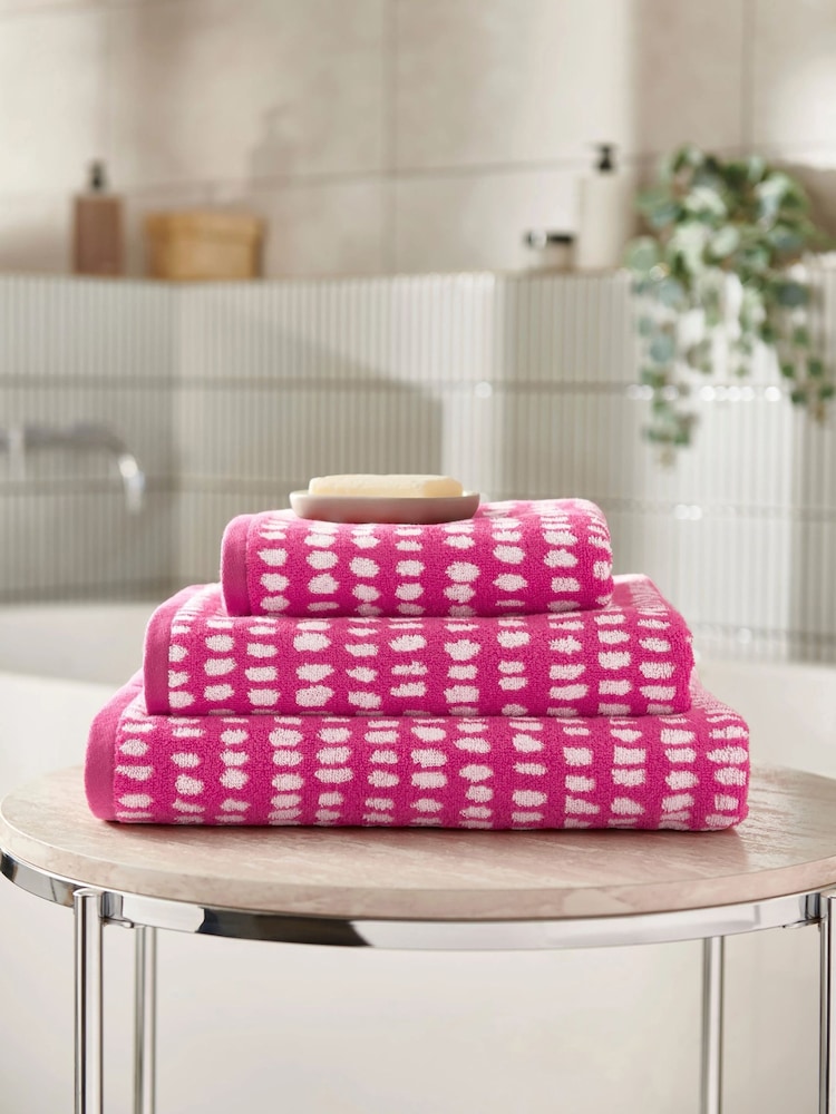 Copenhagen Home Pink Cotton Arri Towel - Image 1 of 5