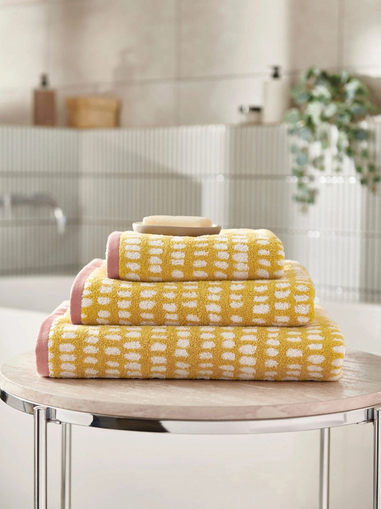 Copenhagen Home Ochre Cotton Arri Towel - Image 1 of 4