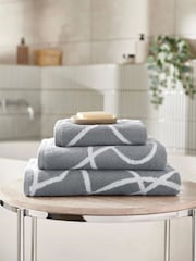 Copenhagen Home Charcoal Pablo Cotton Towel - Image 1 of 5