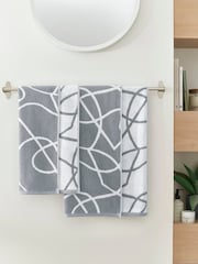 Copenhagen Home Charcoal Pablo Cotton Towel - Image 2 of 5