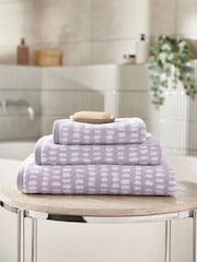 Copenhagen Home Soft Lavender Arri Cotton Towel - Image 1 of 4