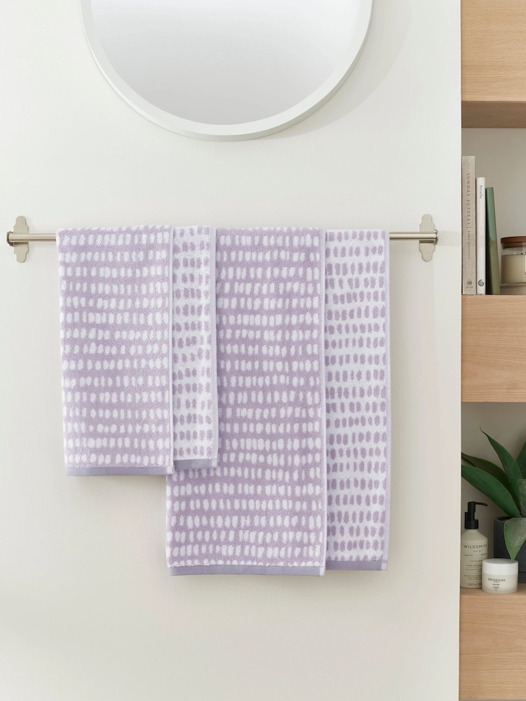 Copenhagen Home Soft Lavender Arri Cotton Towel - Image 2 of 4