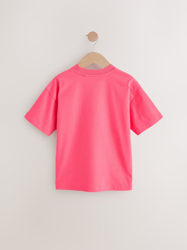 Soft Red Relaxed Fit Short Sleeve T-Shirt (3-16yrs) - Image 2 of 4
