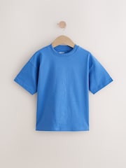 Soft Blue Relaxed Fit Short Sleeve T-Shirt (3-16yrs) - Image 1 of 4
