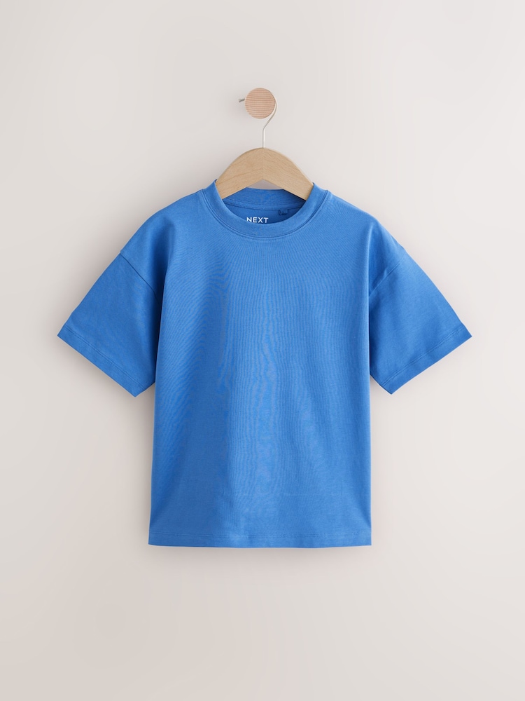 Soft Blue Relaxed Fit Short Sleeve T-Shirt (3-16yrs) - Image 1 of 4
