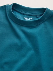 Teal Blue Relaxed Fit Short Sleeve T-Shirt (3-16yrs) - Image 3 of 4