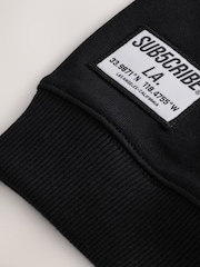 Black Subscribe Back Print Crew Neck Sweatshirt (3-16yrs) - Image 10 of 12