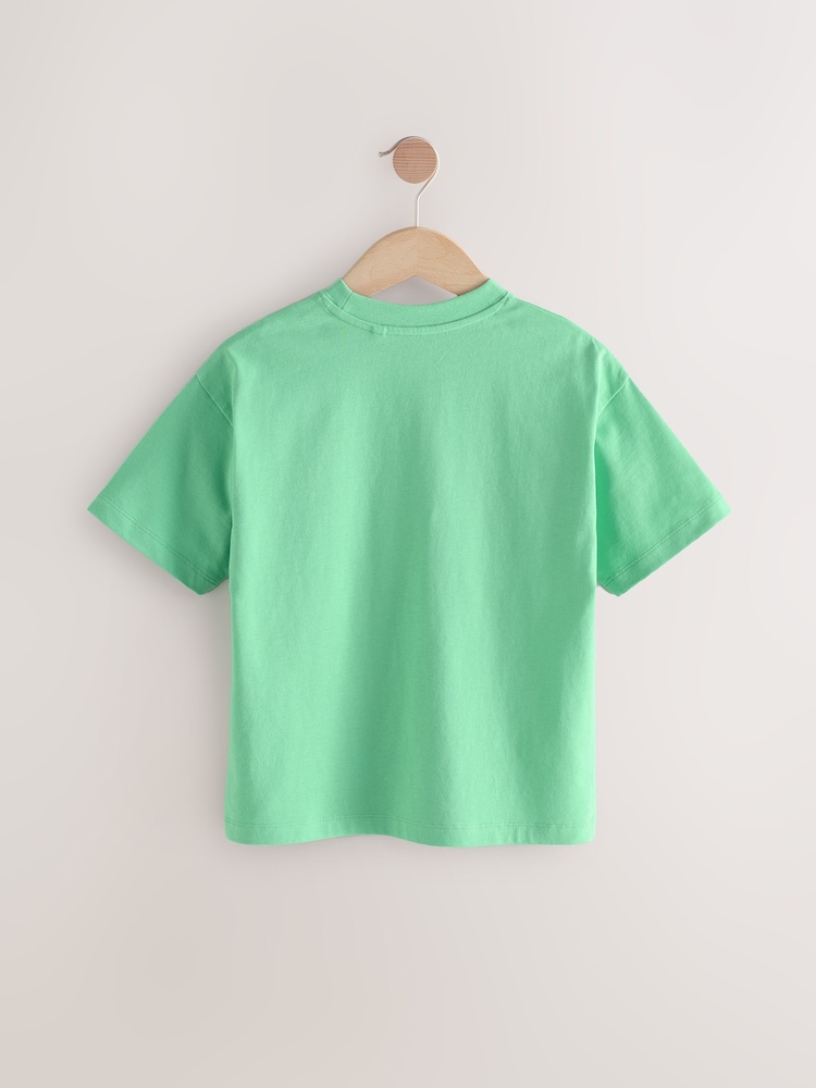 Green Relaxed Fit Short Sleeve T-Shirt (3-16yrs) - Image 2 of 4