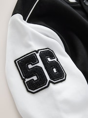 Black/White Graphic Print Bomber Jacket (3-16yrs) - Image 5 of 5