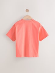 Peach Relaxed Fit Short Sleeve T-Shirt (3-16yrs) - Image 2 of 4