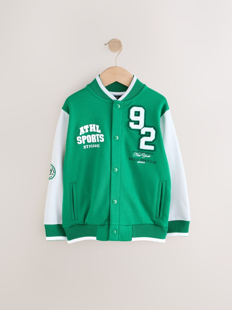 Green Graphic Print Bomber Jacket (3-16yrs) - Image 1 of 5