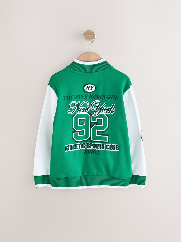 Green Graphic Print Bomber Jacket (3-16yrs) - Image 2 of 5