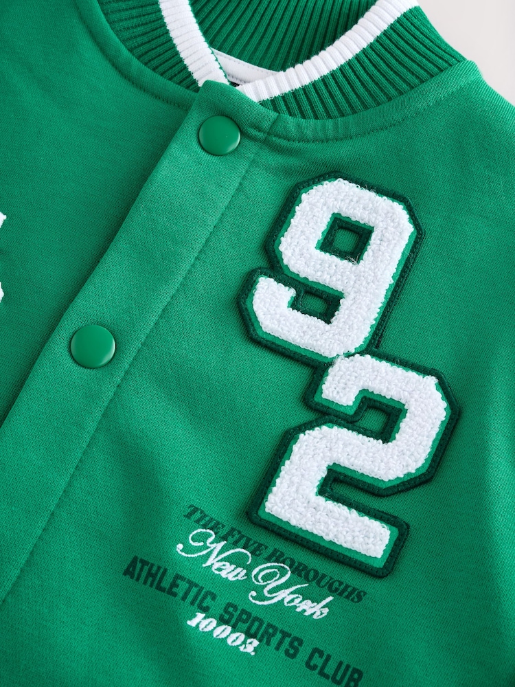 Green Graphic Print Bomber Jacket (3-16yrs) - Image 5 of 5