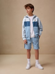 Blue Colour Block Zip Through Hoodie Set (3-16yrs) - Image 1 of 8