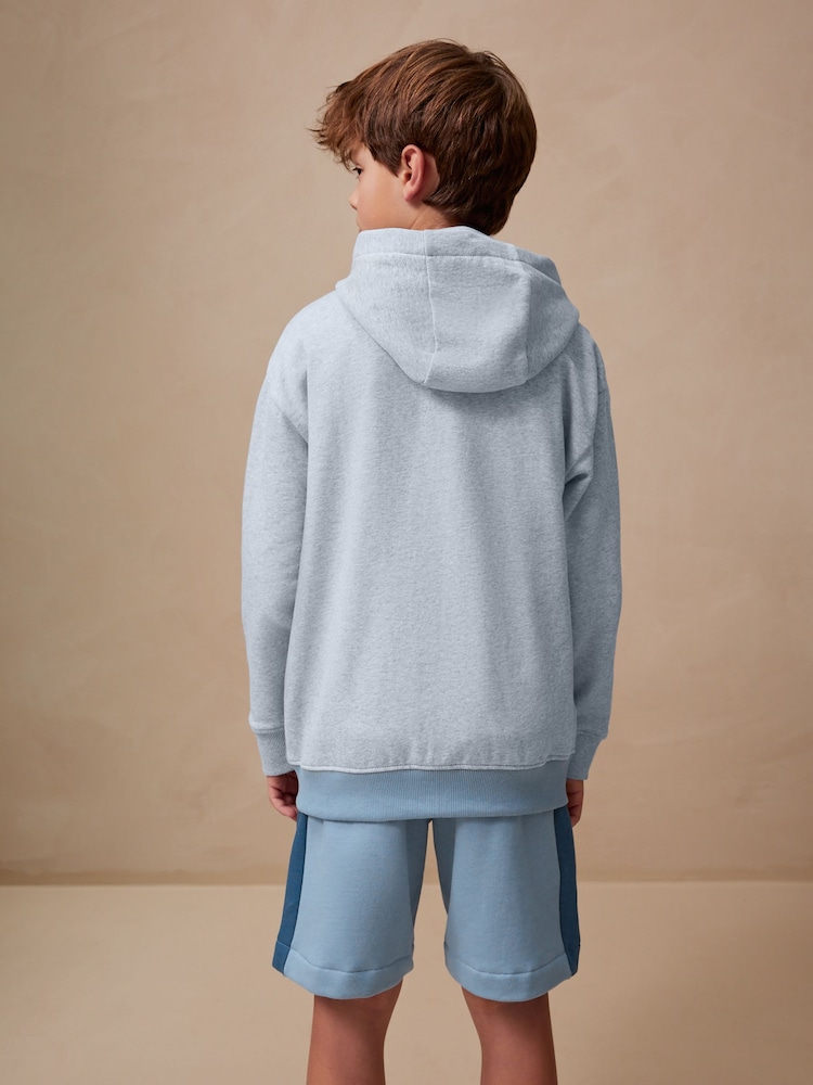 Blue Colour Block Zip Through Hoodie Set (3-16yrs) - Image 2 of 8