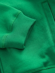 Green/White Colourblock Zip Through Hoodie (3-16yrs) - Image 4 of 4