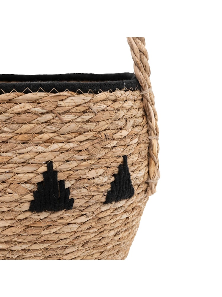 Gallery Home Set of 3 Natural and Black Arden Baskets - Image 5 of 5 Gallery Home Set of 3 Natural and Black Arden Baskets - Image 5 of 5