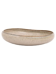 Gallery Home Set of 4 Oatmeal Speckle Glaze Pasta Bowls - Image 3 of 3