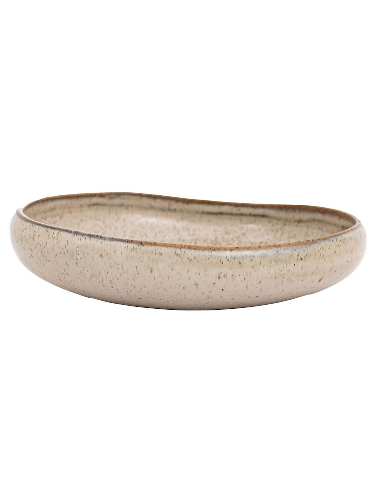 Gallery Home Set of 4 Oatmeal Speckle Glaze Pasta Bowls - Image 3 of 3