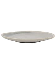 Gallery Home Dove Grey Set of 4 Pebble Glaze Dinner Plates - Image 4 of 4