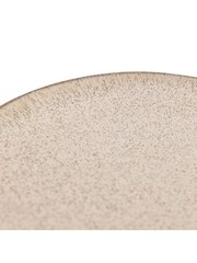 Gallery Home Set of 4 Oatmeal Speckle Glaze Dinner Plates - Image 5 of 5