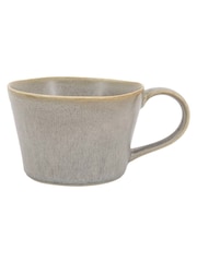 Gallery Home Set of 4 Dove Grey Pebble Glaze Mugs - Image 1 of 4