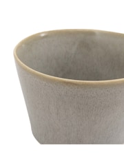 Gallery Home Set of 4 Dove Grey Pebble Glaze Mugs - Image 2 of 4