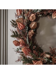Gallery Home Orange Dry Flower Wreath - Image 2 of 6