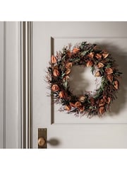 Gallery Home Orange Dry Flower Wreath - Image 3 of 6