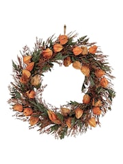 Gallery Home Orange Dry Flower Wreath - Image 4 of 6