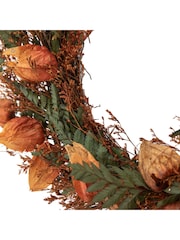 Gallery Home Orange Dry Flower Wreath - Image 6 of 6