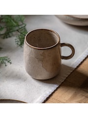 Gallery Home Set of 4 Oatmeal Speckle Glaze Mugs - Image 1 of 4